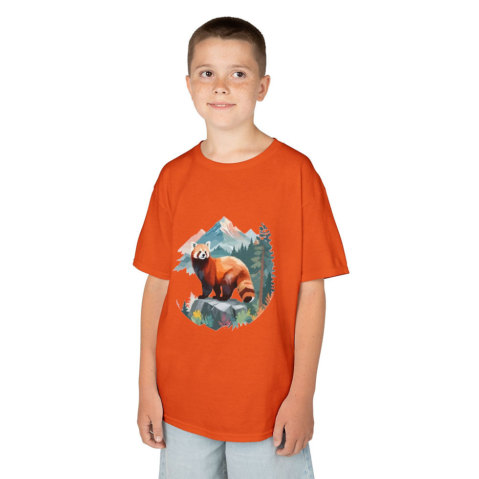 Thumbnail: Red Panda Colorful Kids Heavy Cotton™ Tee