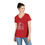 Thumbnail: Running on True Crime and Coffee Ladies' V-Neck T-Shirt