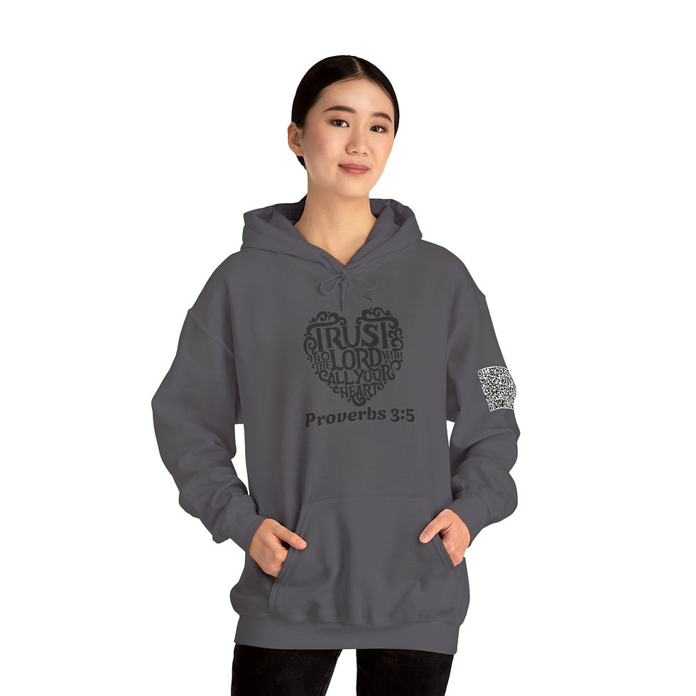 Thumbnail: Proverbs 3:5 Trust in the Lord Unisex Heavy Blend™ Hooded Sweatshirt