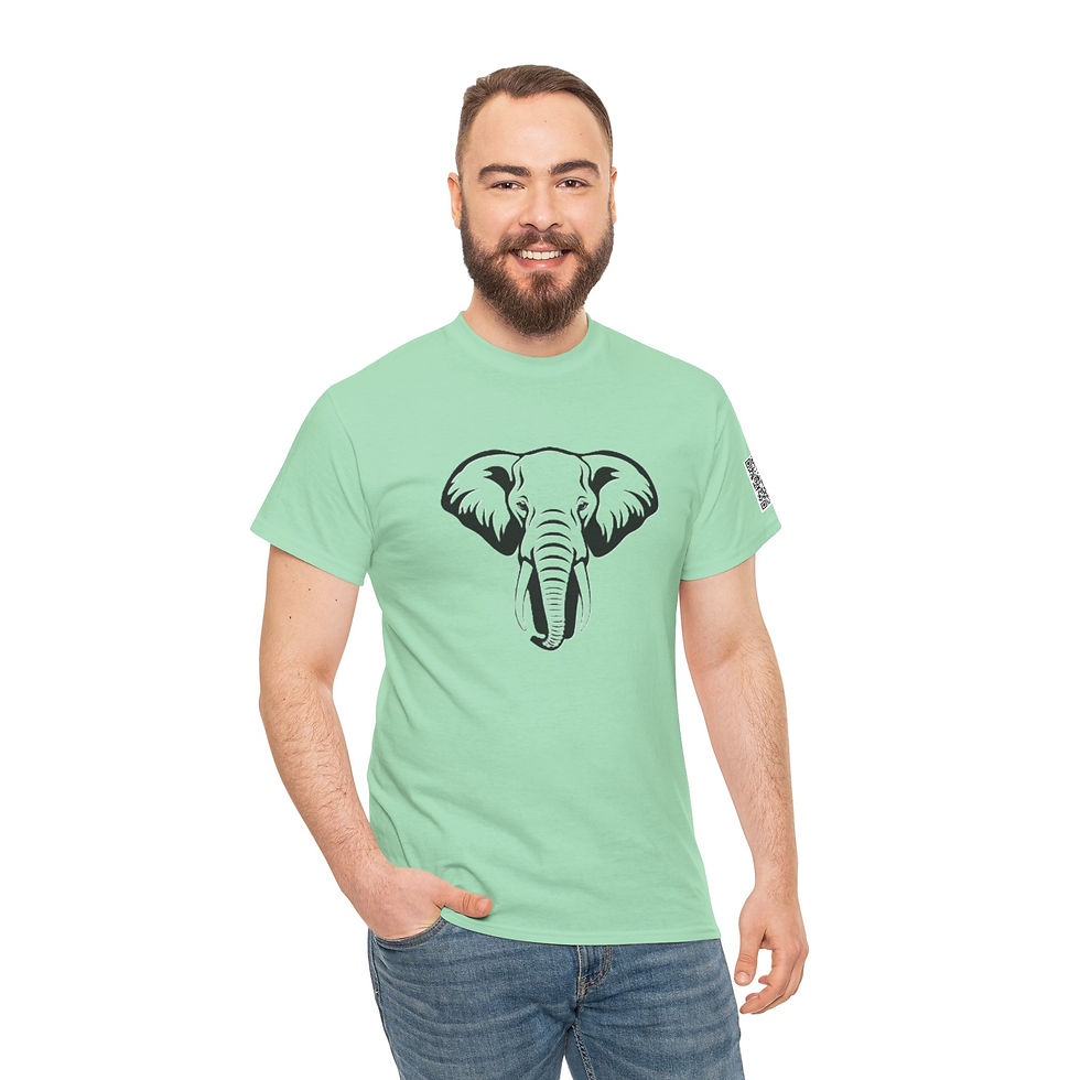 Thumbnail: Elephant Unisex Heavy Cotton Tee