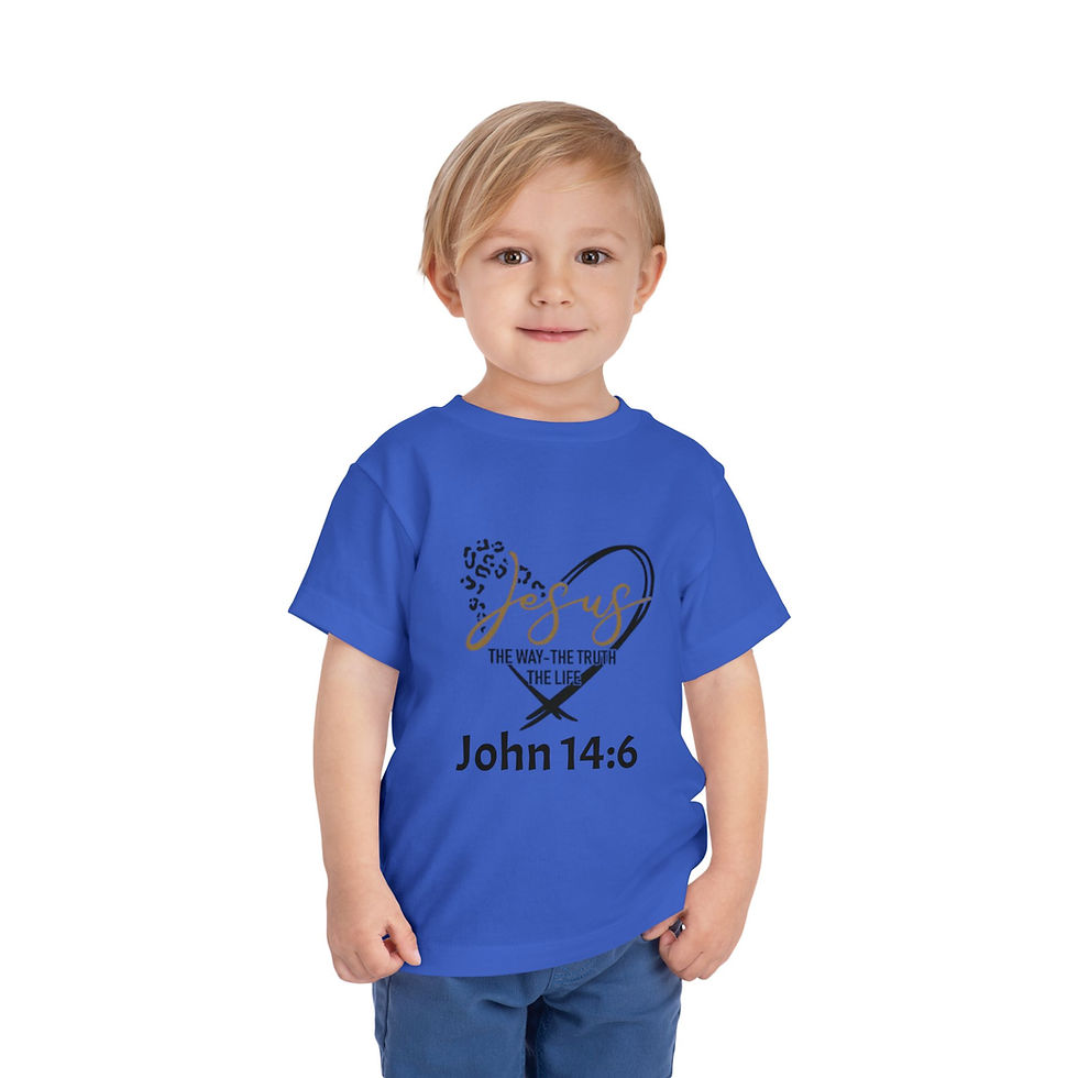 Thumbnail: John 14:6 The Way, The Truth, The Life Toddler Short Sleeve Tee