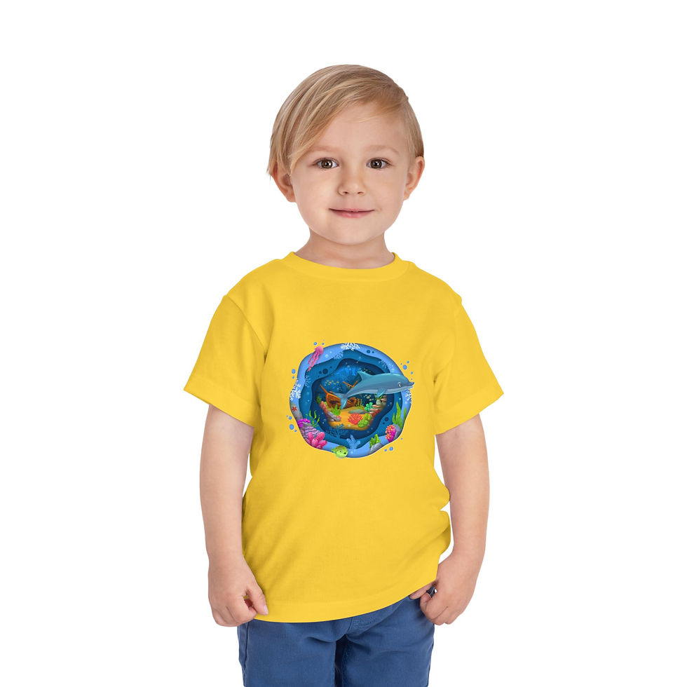 Thumbnail: Dolphin Colorful Toddler Short Sleeve Tee