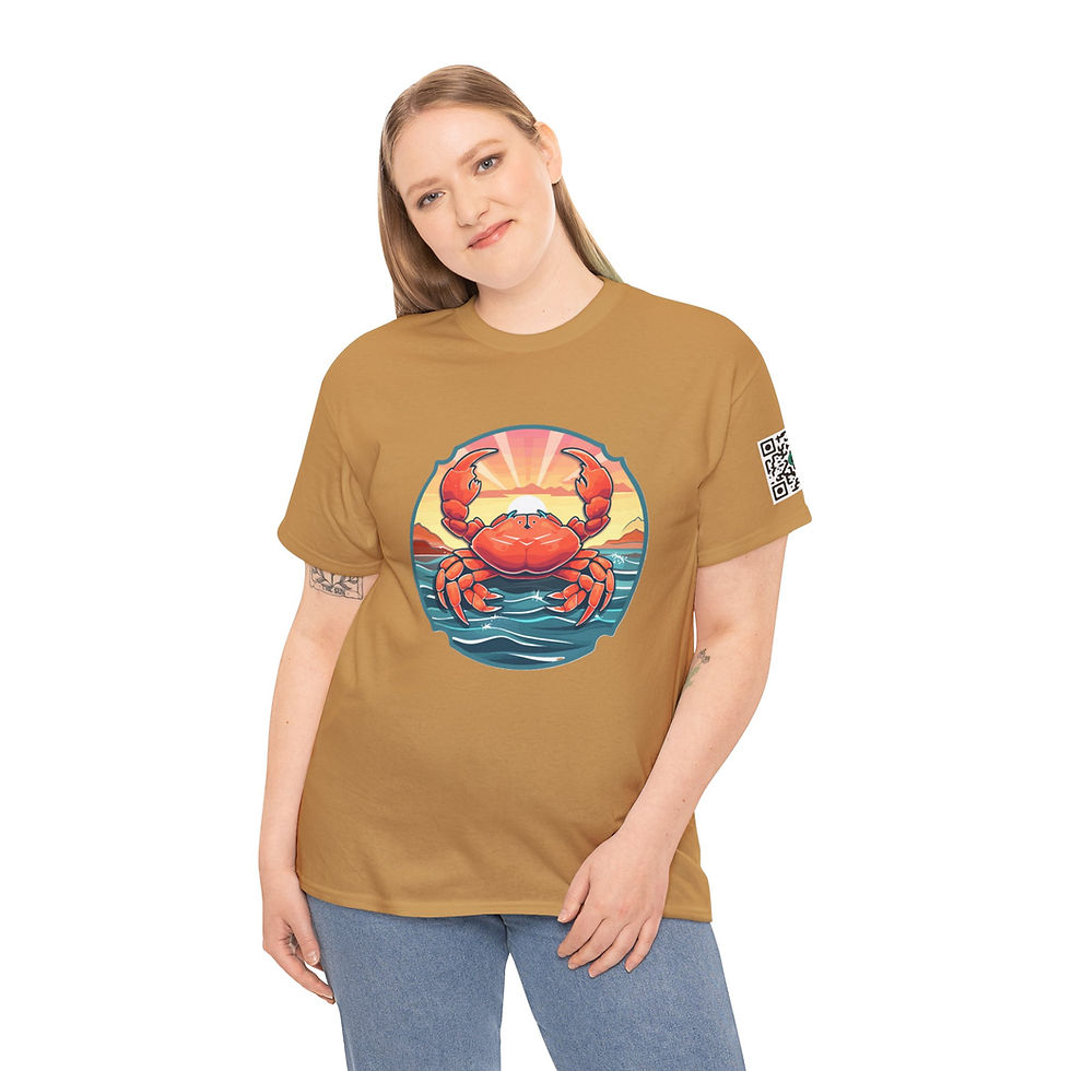Thumbnail: Crab Colorful Unisex Heavy Cotton Tee