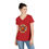 Thumbnail: Sea Turtle Colorful Ladies' V-Neck T-Shirt