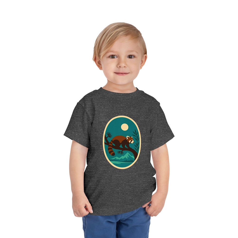 Thumbnail: Red Panda Colorful Toddler Short Sleeve Tee