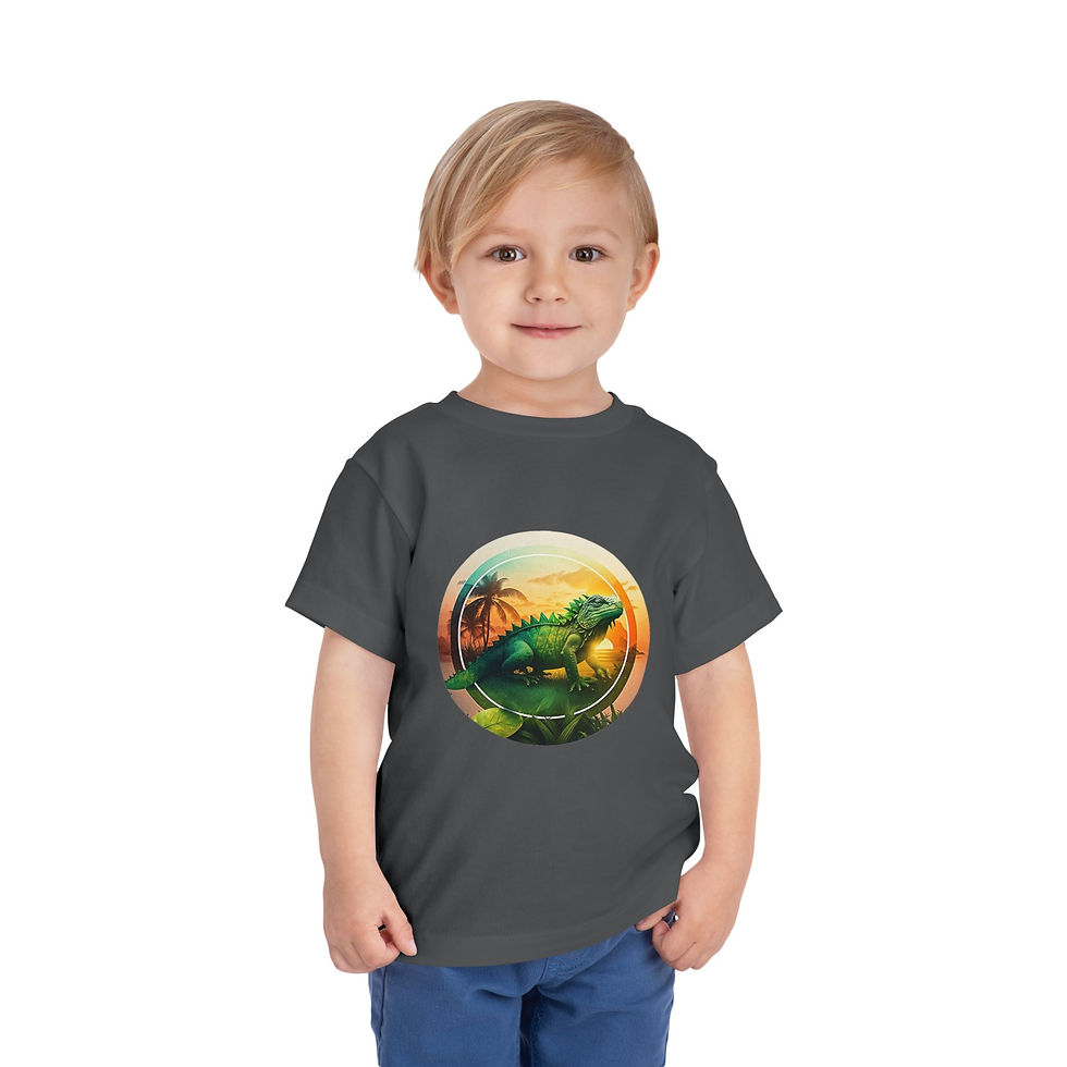 Thumbnail: Iguana Colorful Toddler Short Sleeve Tee