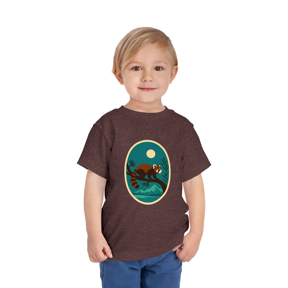 Thumbnail: Red Panda Colorful Toddler Short Sleeve Tee