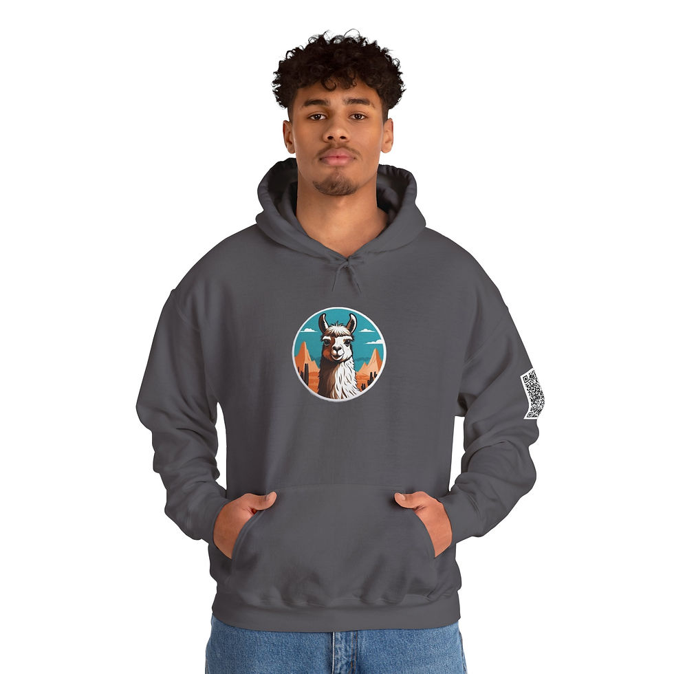 Thumbnail: Llama Colorful Unisex Heavy Blend™ Hooded Sweatshirt