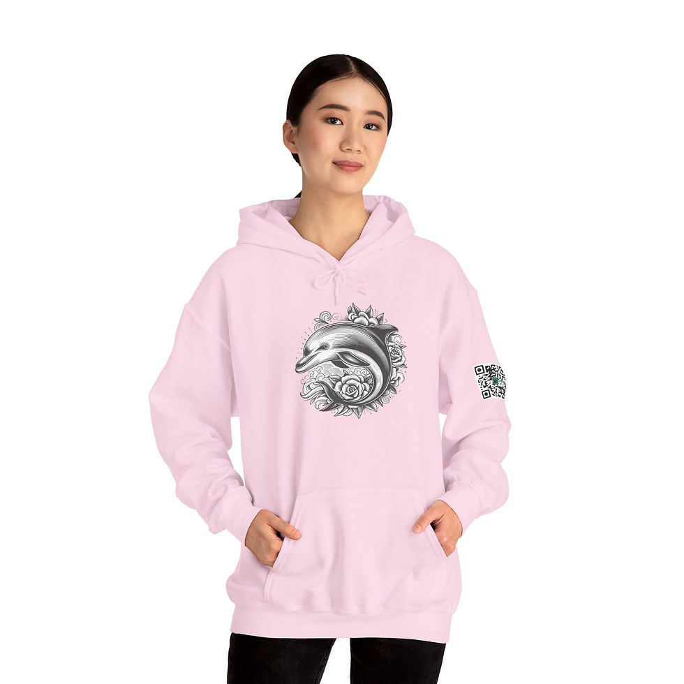 Thumbnail: Dolphin Unisex Heavy Blend™ Hooded Sweatshirt