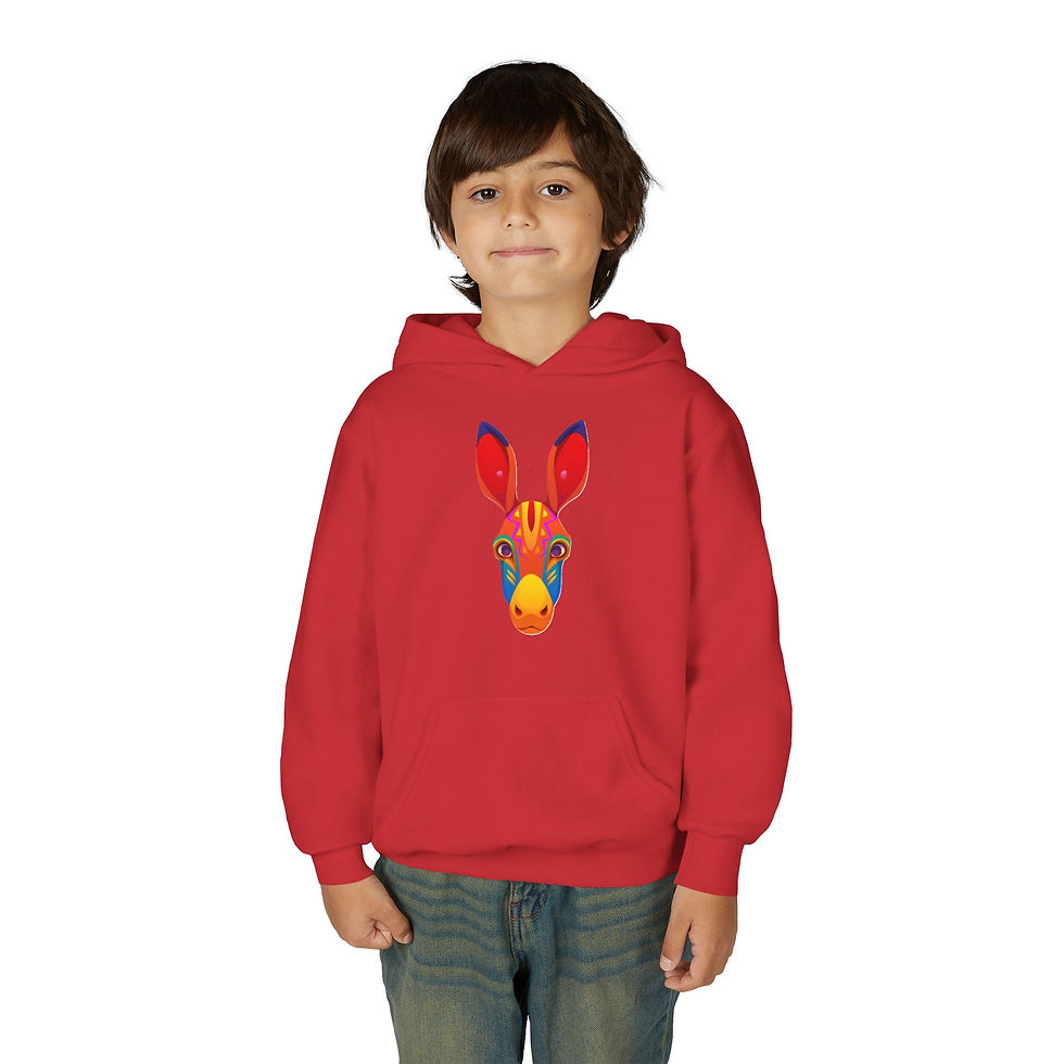 Thumbnail: Donkey Colorful Youth Heavy Blend Hooded Sweatshirt