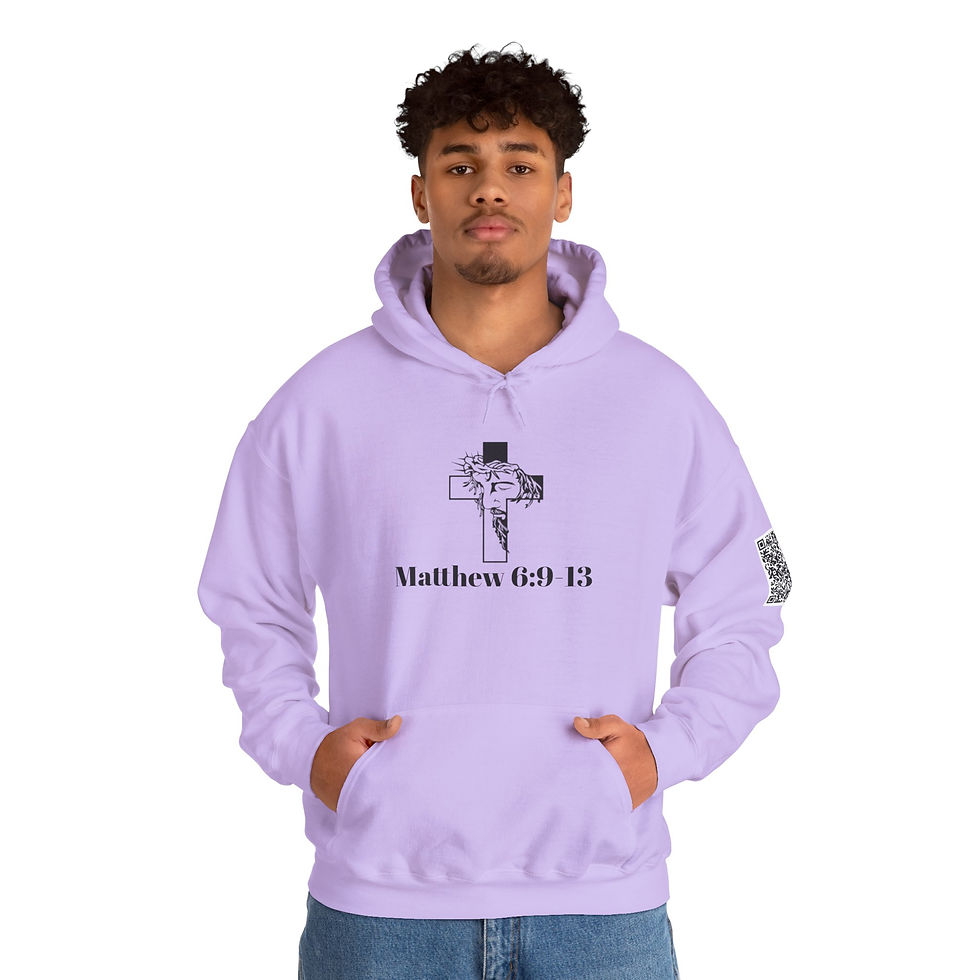 Thumbnail: Matthew 6:9-13 The Lord;s Prayer Unisex Heavy Blend™ Hooded Sweatshirt