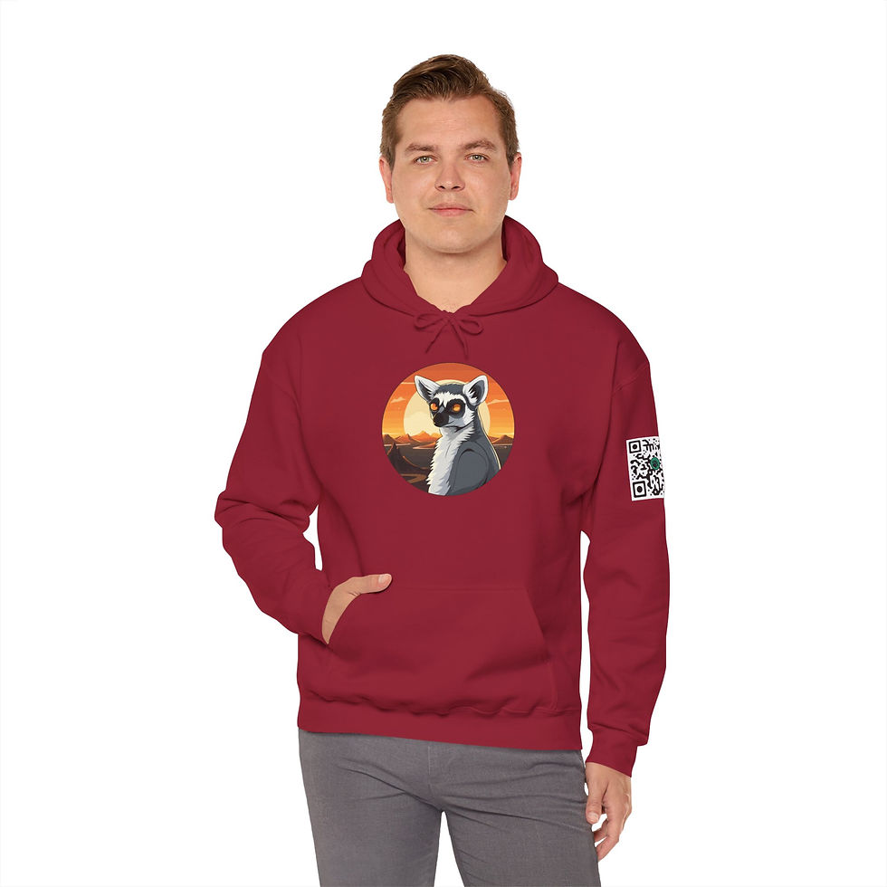 Thumbnail: Lemur Colorful Unisex Heavy Blend™ Hooded Sweatshirt
