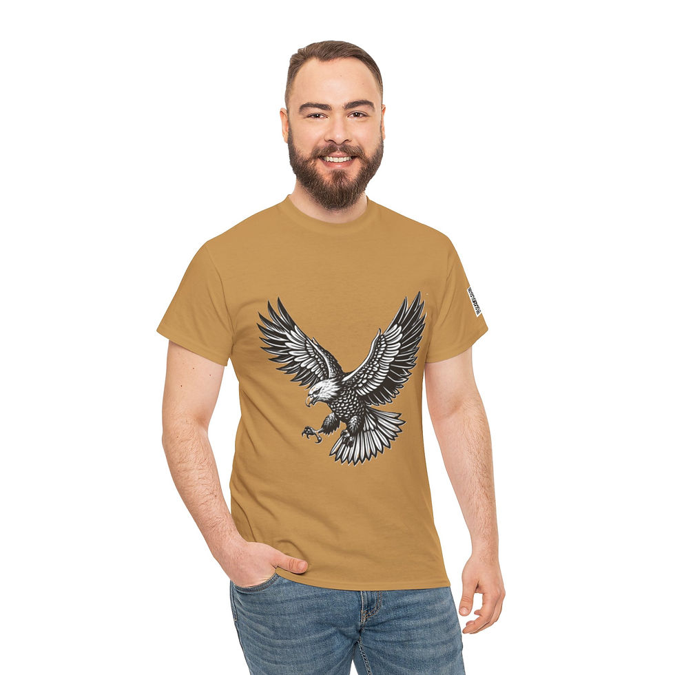 Thumbnail: Bald Eagle Unisex Heavy Cotton Tee