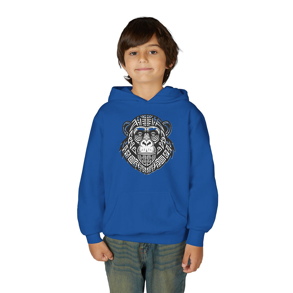 Thumbnail: Chimpanzee Youth Heavy Blend Hooded Sweatshirt