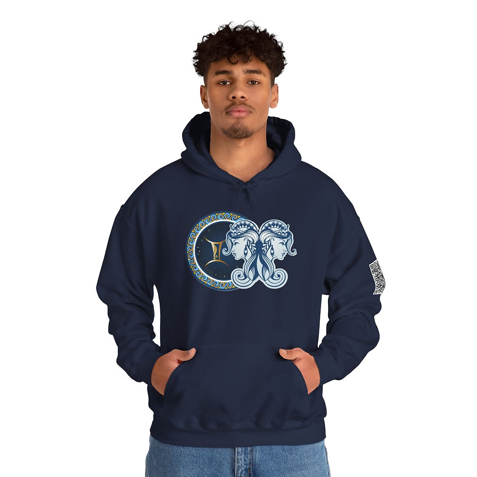 Thumbnail: Gemini Zodiac Unisex Heavy Blend™ Hooded Sweatshirt