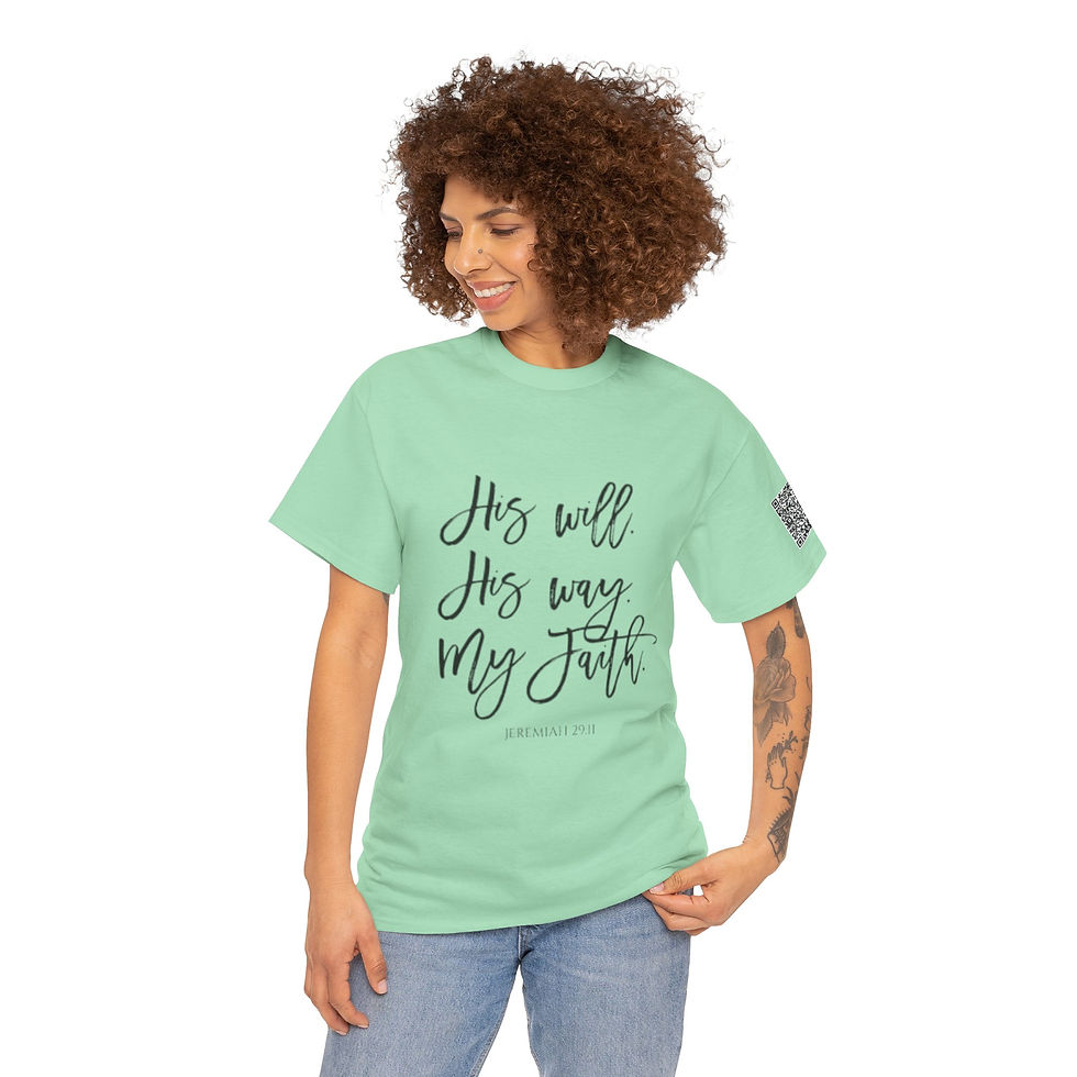 Thumbnail: Jeremiah 29:11 For I know the plans Unisex Heavy Cotton Tee