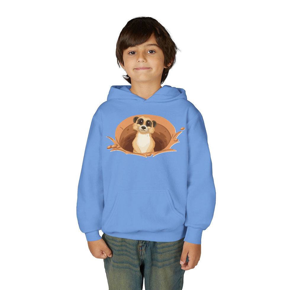 Thumbnail: Meerkat Colorful Youth Heavy Blend Hooded Sweatshirt