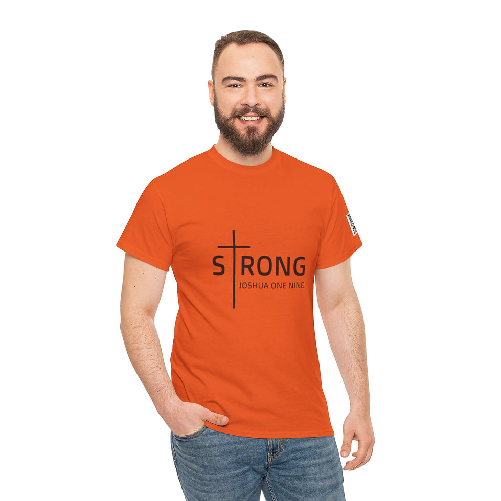 Thumbnail: Joshua 1:9 Unisex Heavy Cotton Tee