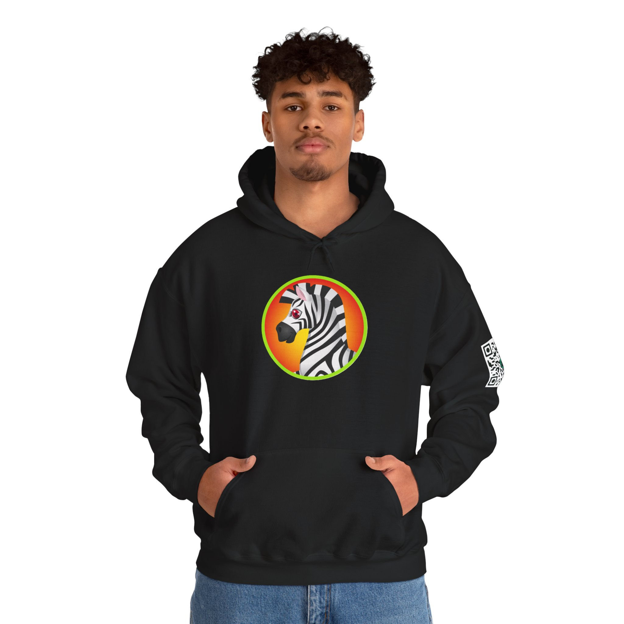 Zebra Colorful Unisex Heavy Blend™ Hooded Sweatshirt