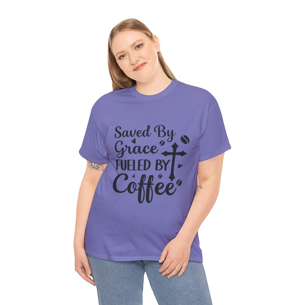 Thumbnail: Grace and Coffee Unisex Heavy Cotton Tee
