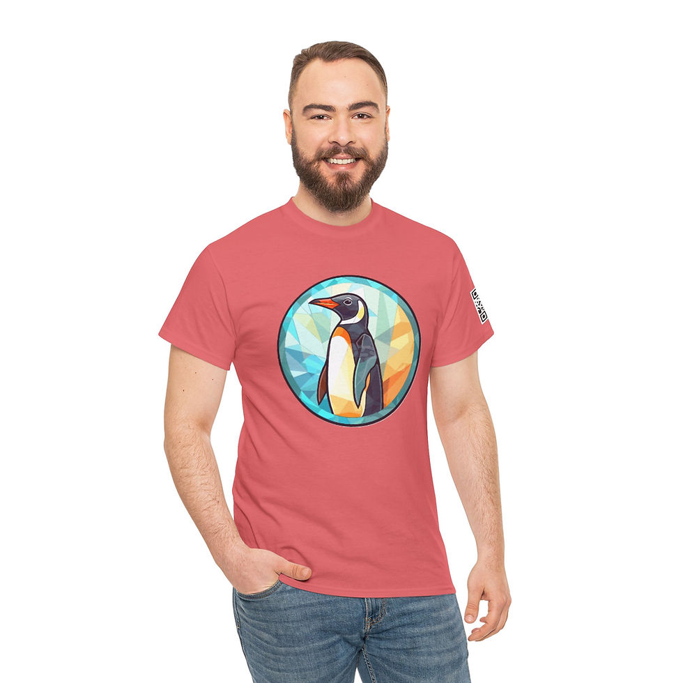 Thumbnail: Penguin Colorful Unisex Heavy Cotton Tee