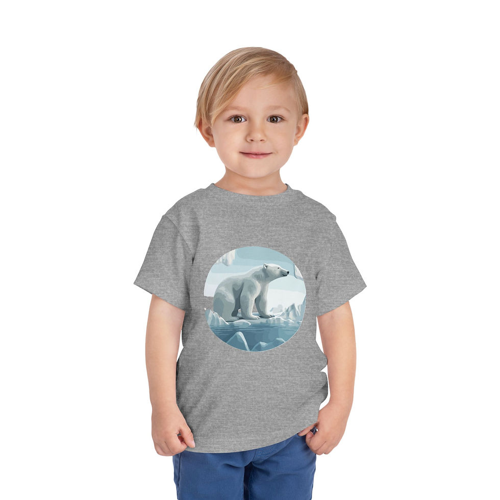 Thumbnail: Polar Bear Colorful Toddler Short Sleeve Tee