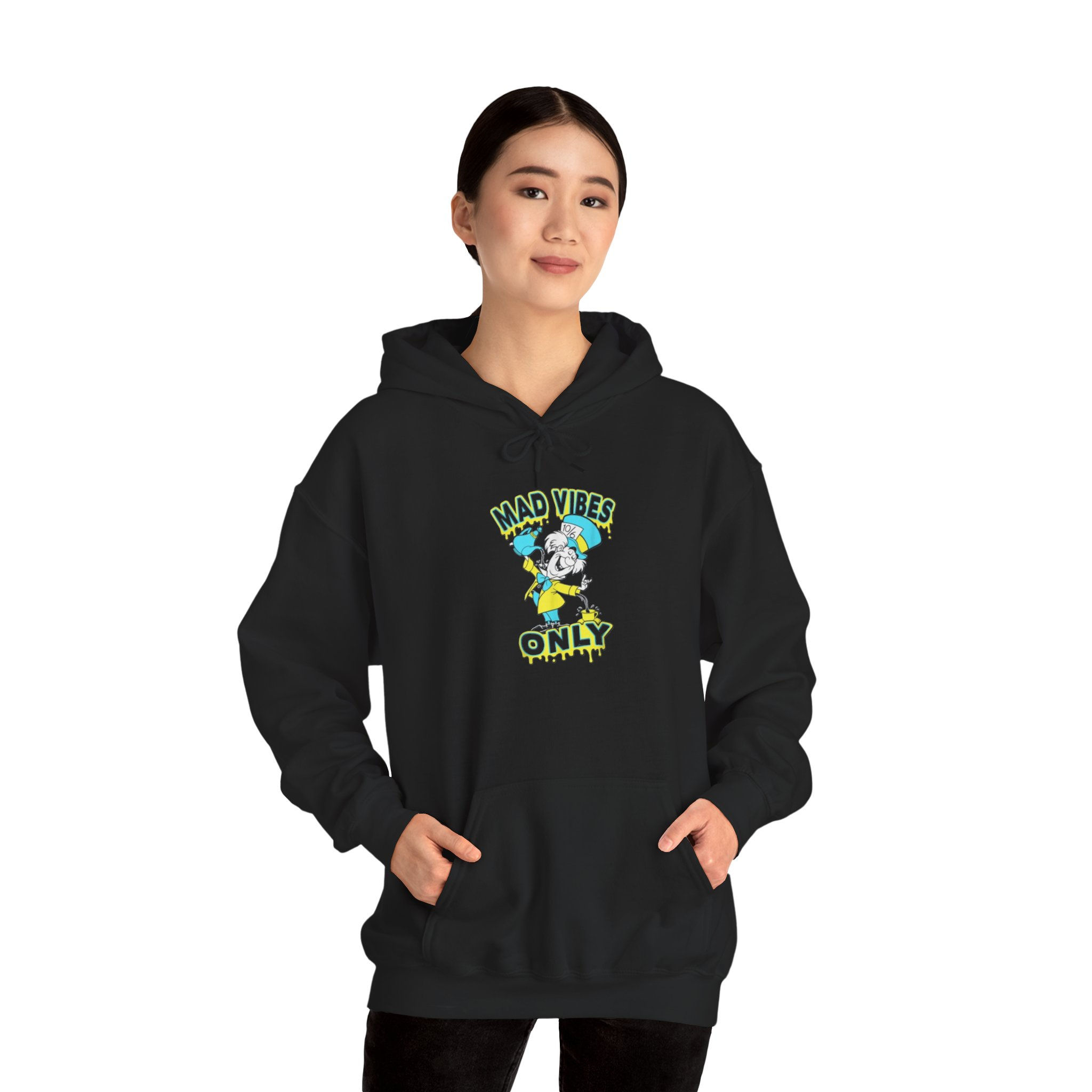 Mad Vibes Only Mad Hatter in Wonderland Unisex Heavy Blend™ Hooded Sweatshirt