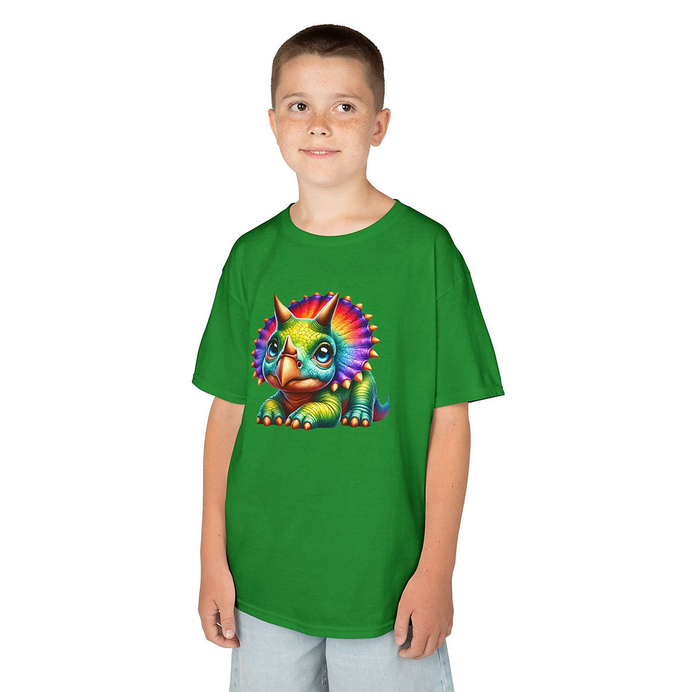 Thumbnail: Triceratops Colorful Kids Heavy Cotton™ Tee