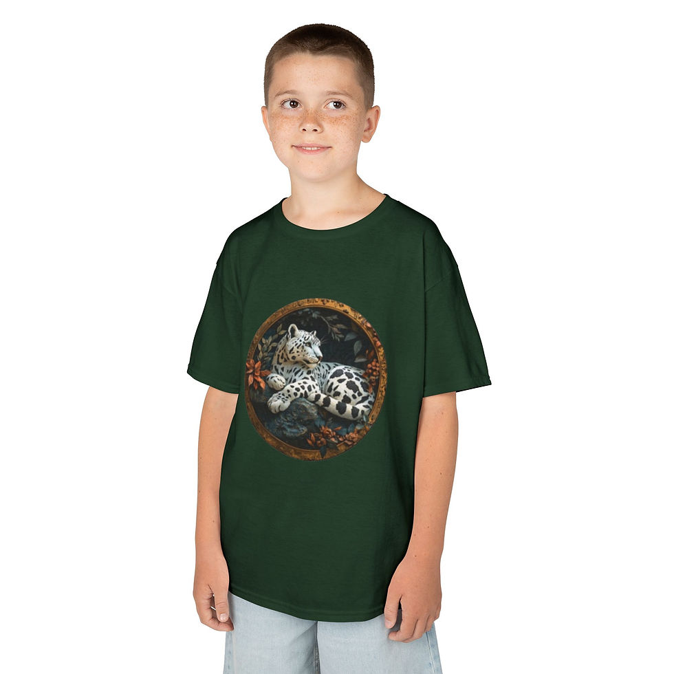 Thumbnail: Leopard Colorful Kids Heavy Cotton™ Tee