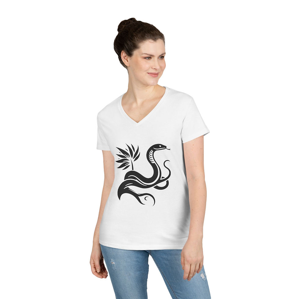 Thumbnail: Snake Ladies' V-Neck T-Shirt