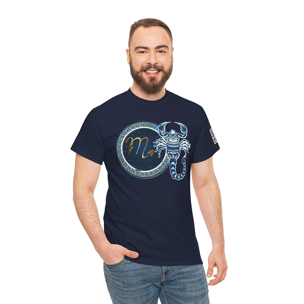 Thumbnail: Scorpio Zodiac Unisex Heavy Cotton Tee