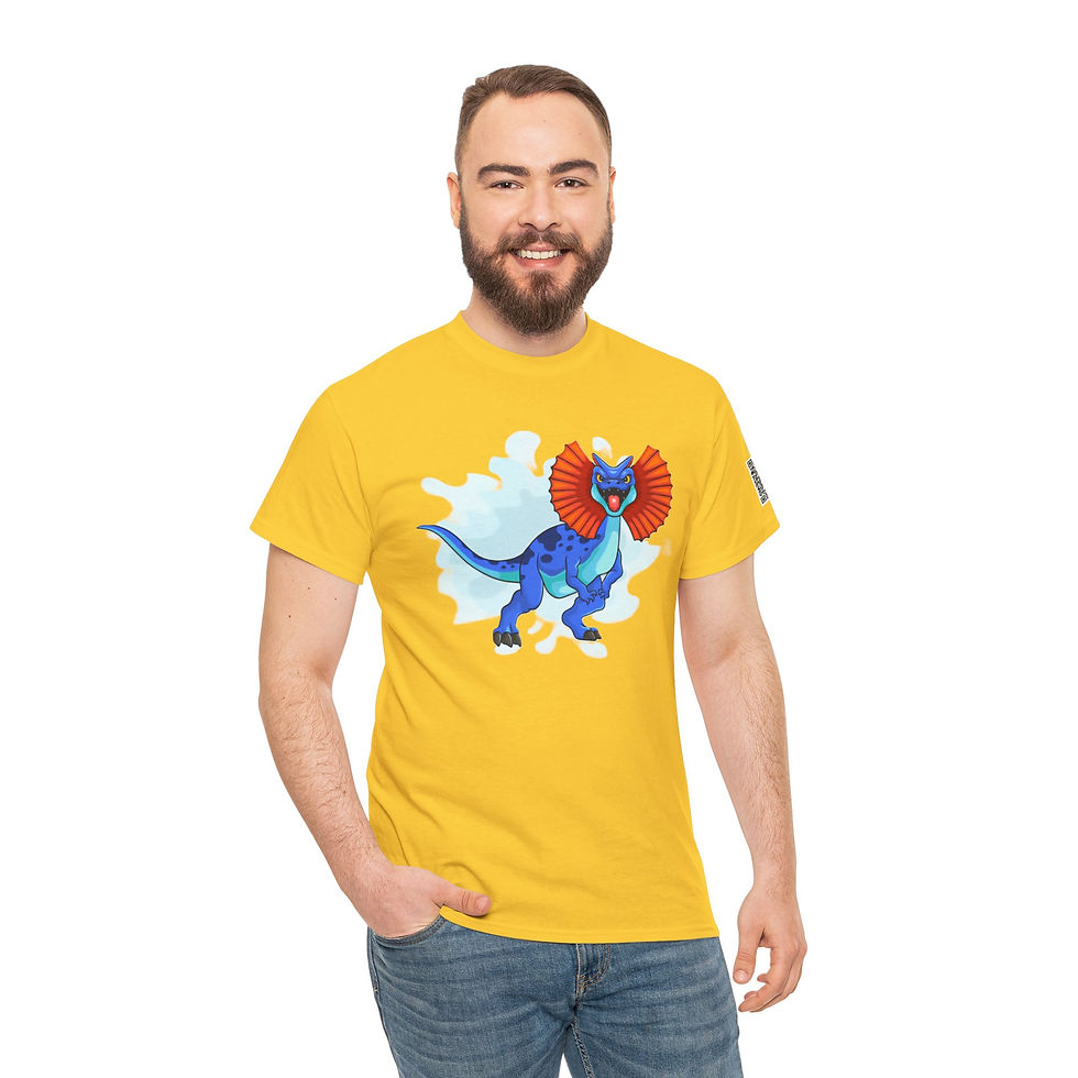 Thumbnail: Dilophosaurus  Colorful Unisex Heavy Cotton Tee