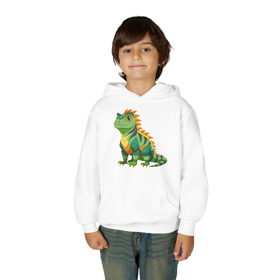Thumbnail: Iguana Youth Heavy Blend Hooded Sweatshirt