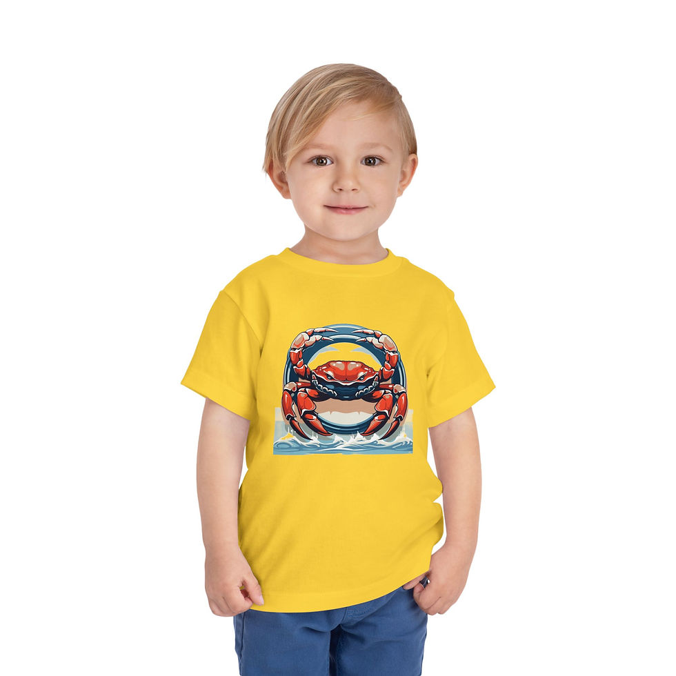 Thumbnail: Crab Colorful Toddler Short Sleeve Tee