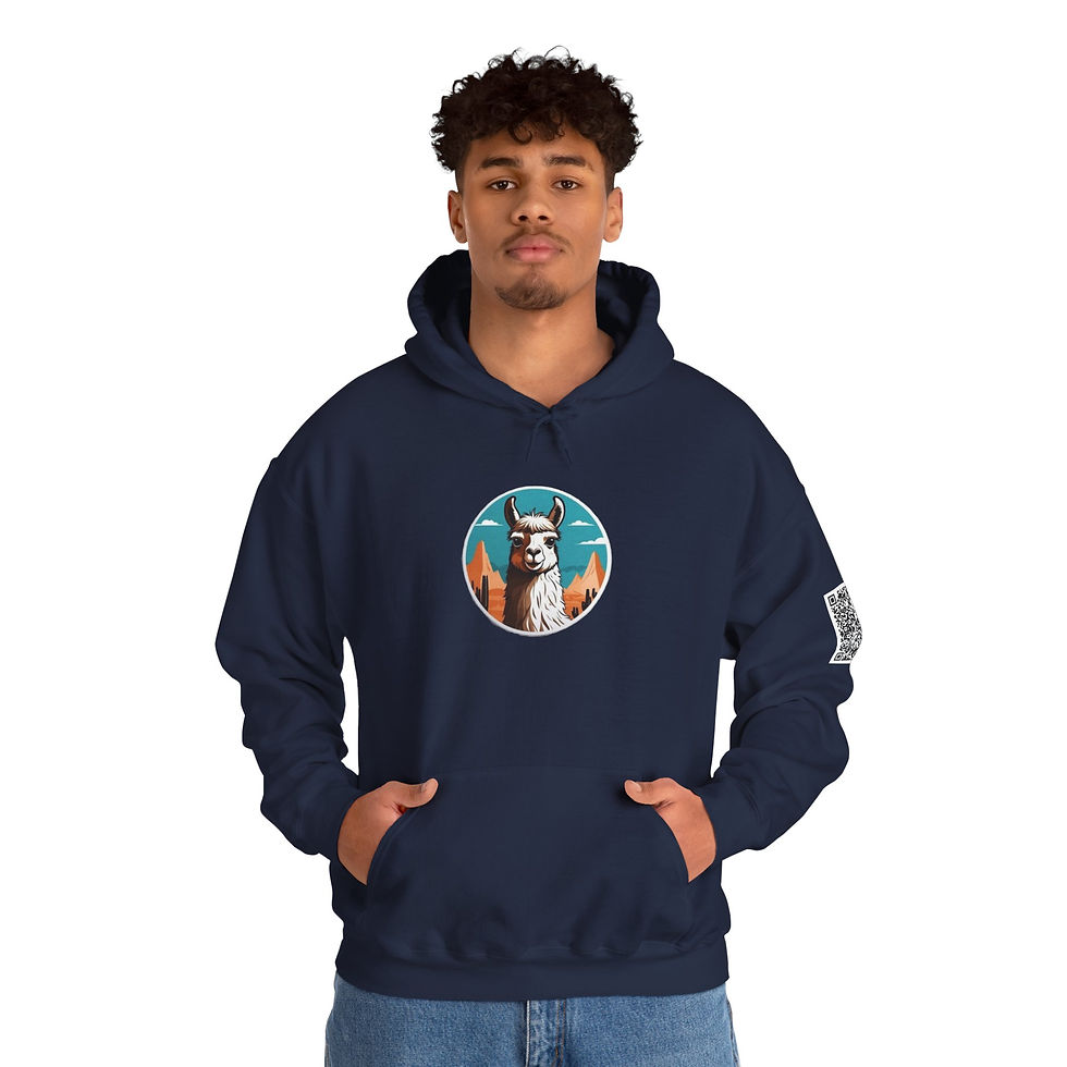 Thumbnail: Llama Colorful Unisex Heavy Blend™ Hooded Sweatshirt