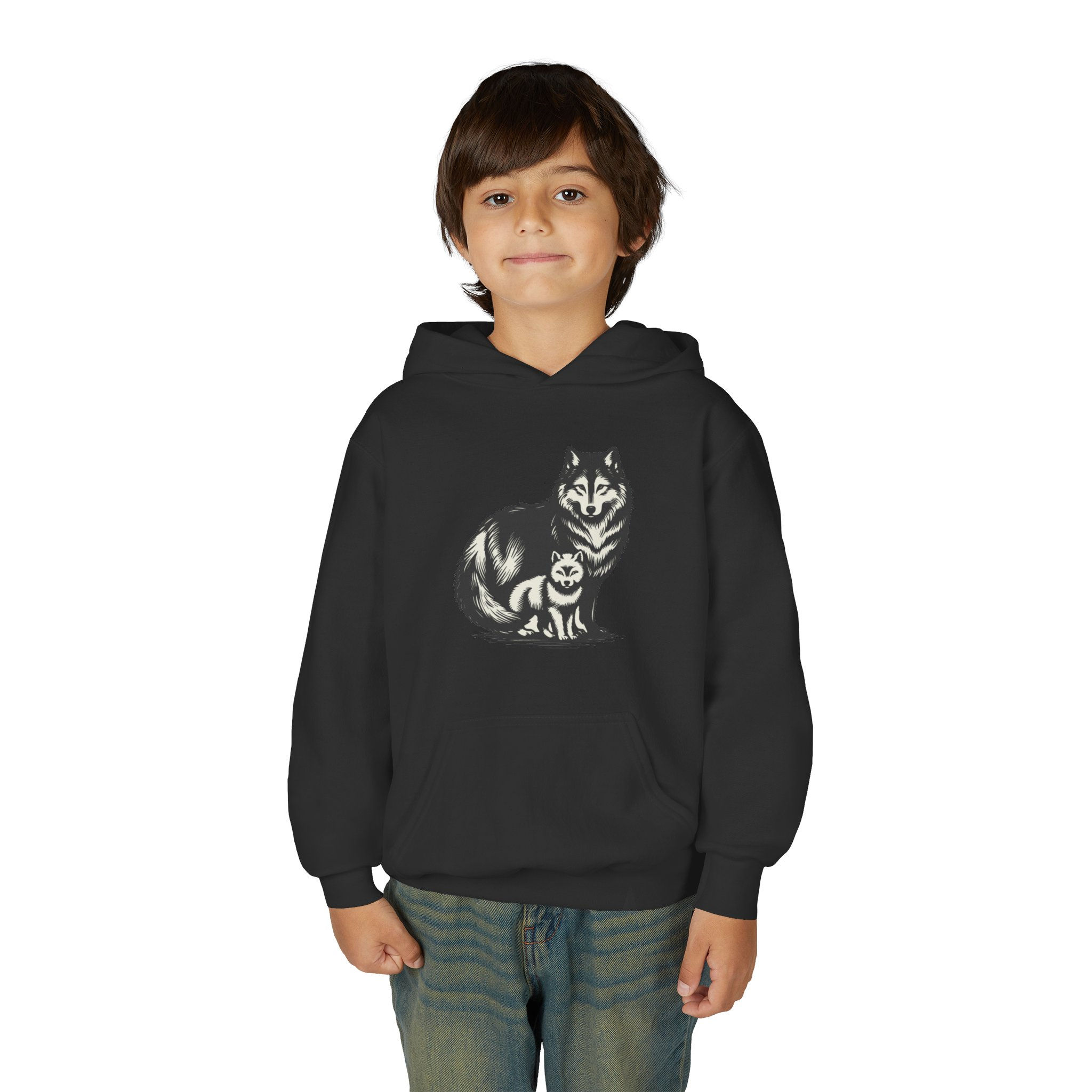 Wolf Youth Heavy Blend Hooded Sweatshirt
