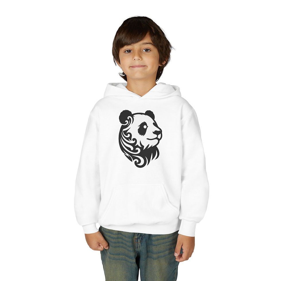 Thumbnail: Giant Panda Bear Youth Heavy Blend Hooded Sweatshirt