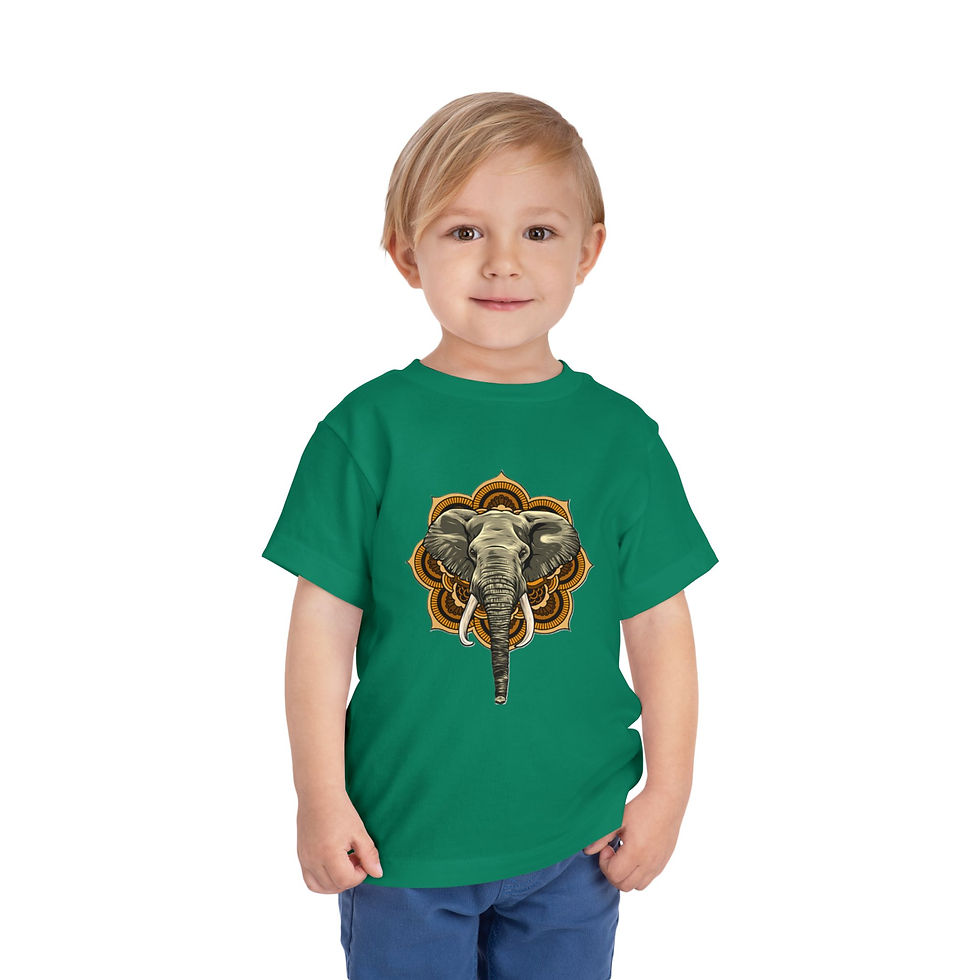 Thumbnail: Elephant Colorful Toddler Short Sleeve Tee