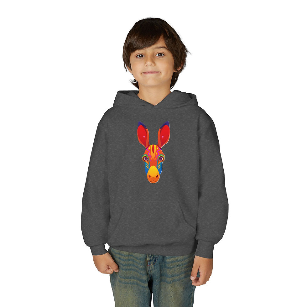 Thumbnail: Donkey Colorful Youth Heavy Blend Hooded Sweatshirt