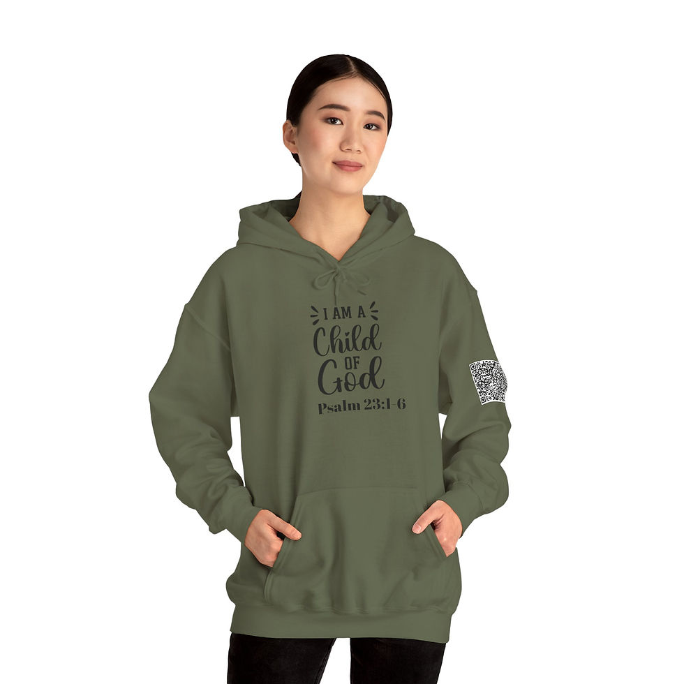 Thumbnail: Psalm 23:1-6 The Lord is my shepherd Unisex Heavy Blend™ Hooded Sweatshirt