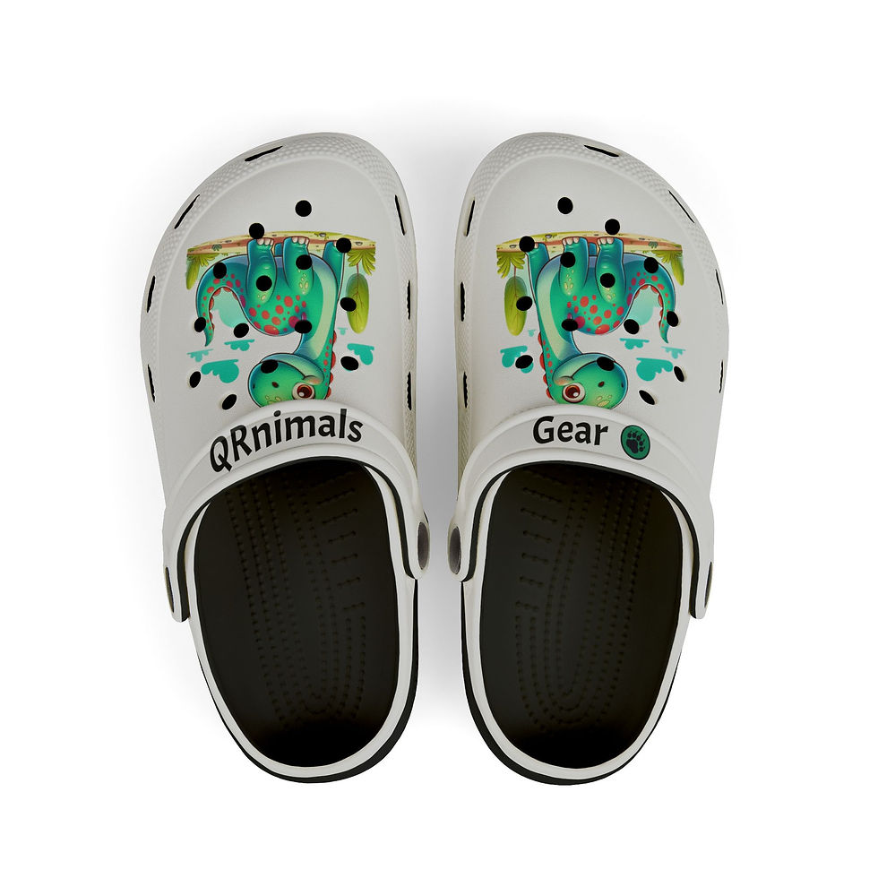 Thumbnail: Brontosaurus Colorful Kid's EVA Foam Clogs (AOP)