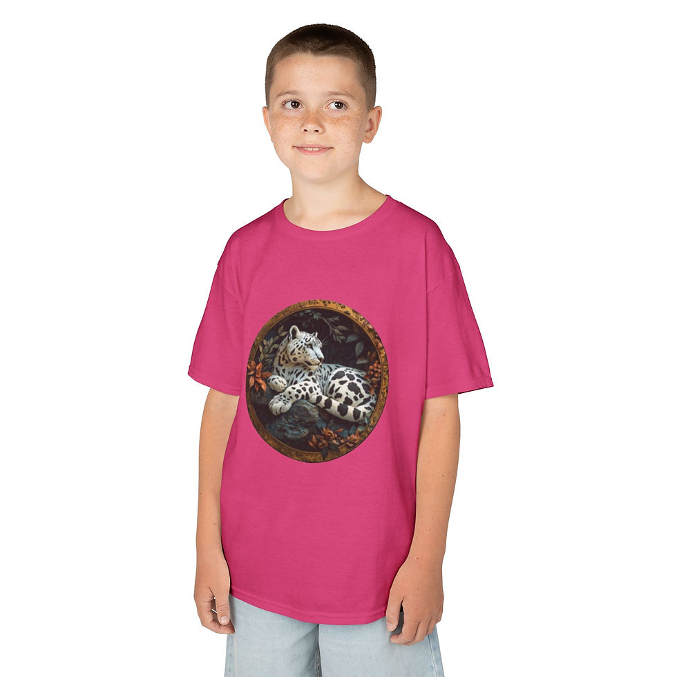 Thumbnail: Leopard Colorful Kids Heavy Cotton™ Tee