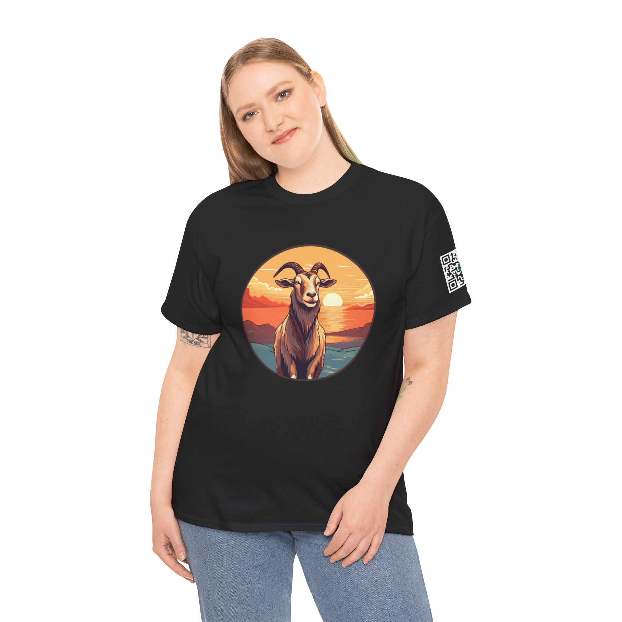 Goat Colorful Unisex Heavy Cotton Tee