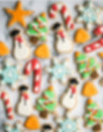 colorful christmas cookies