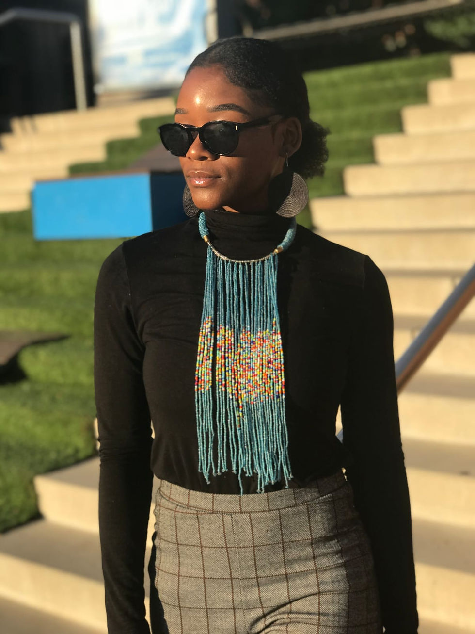 Thumbnail: Long Beaded Necklace