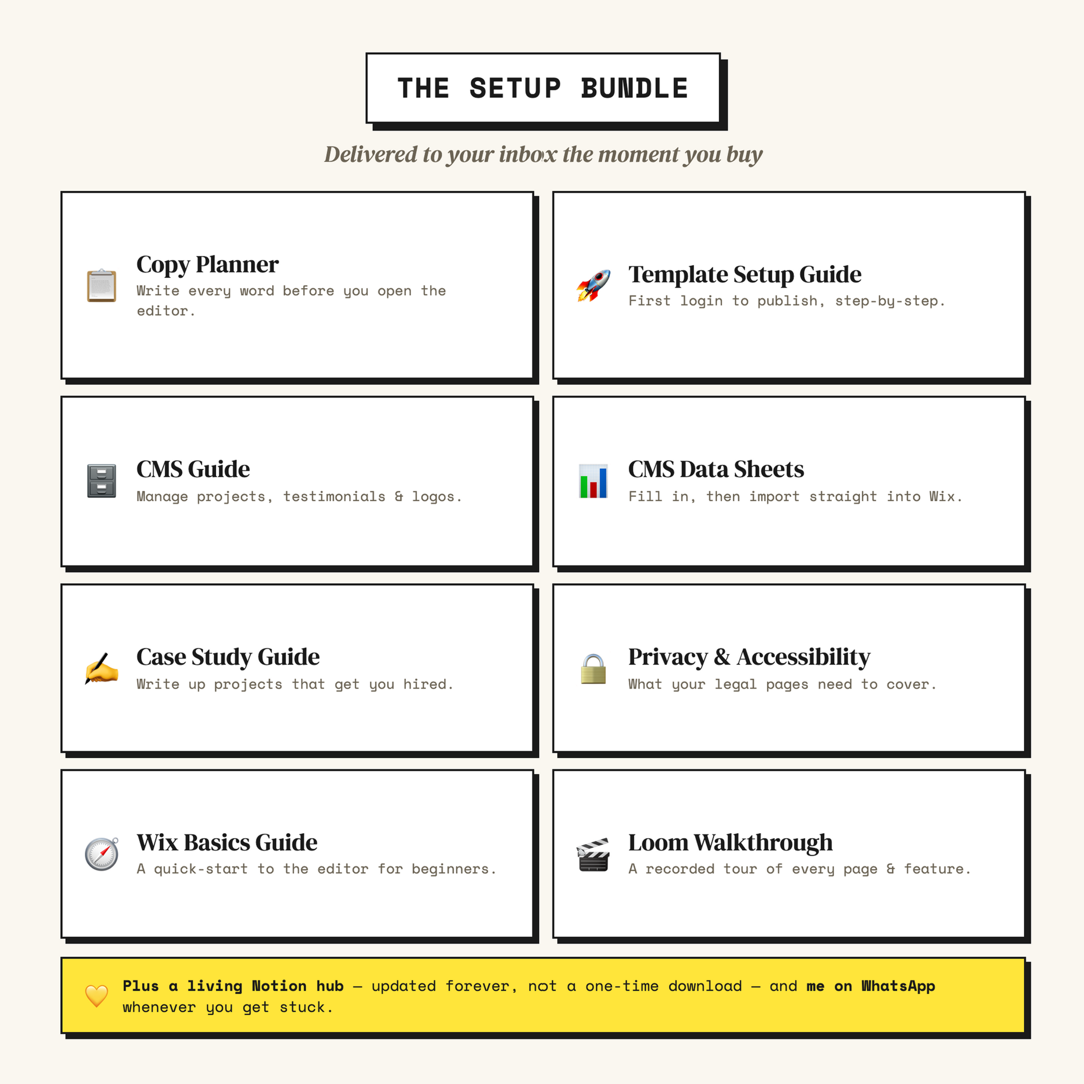 The Portfolio Launchpad - Wix Portfolio Website Template