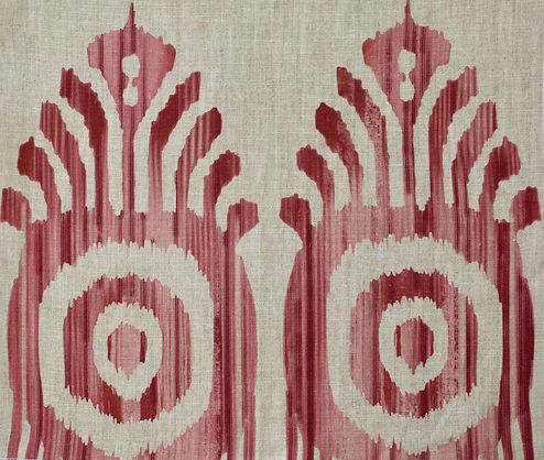 Serena Ikat Pink & Red