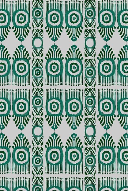 Serena Ikat Emerald