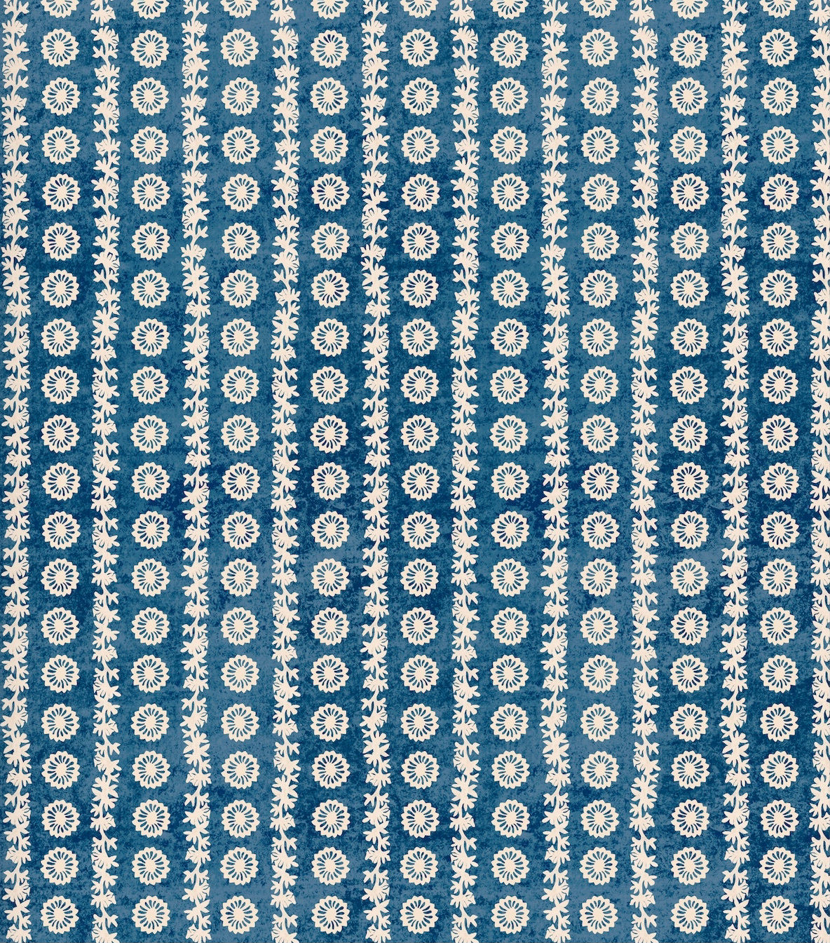 Fleuron Mini Stripe - Azure