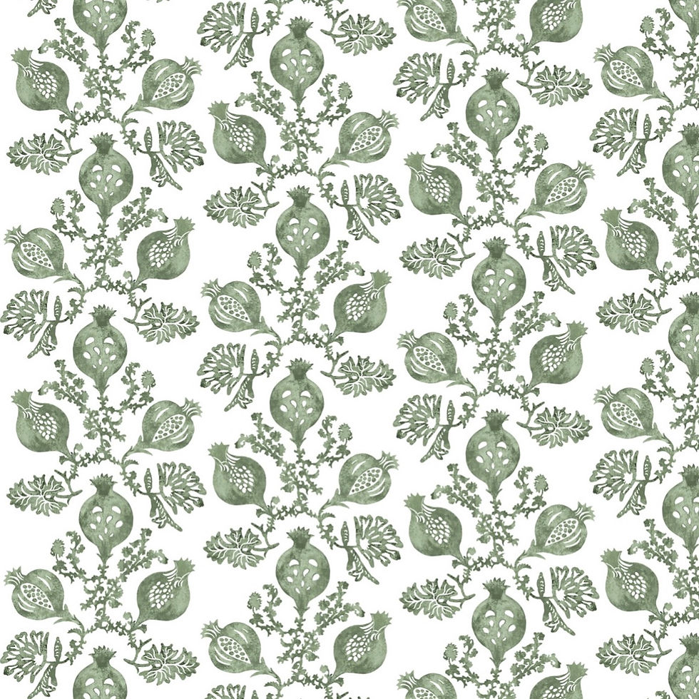 Thumbnail: Pomegranate Sage Digital repeat